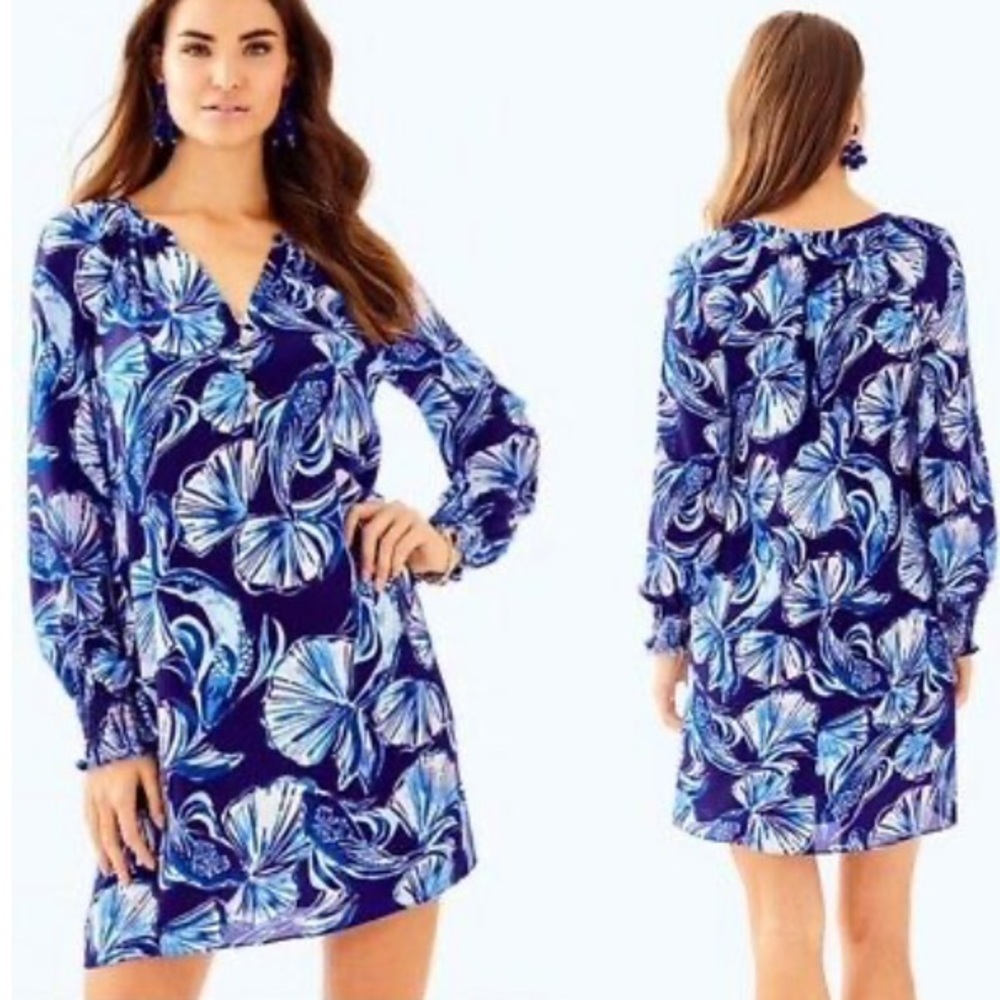 NWT Brynle Dress Bright Navy In Reel Life, Sz S - Picture 3 of 7